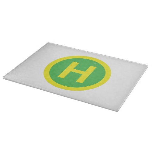 Helipad Sign Cutting Board