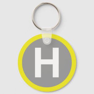 Helipad Sign Keychain