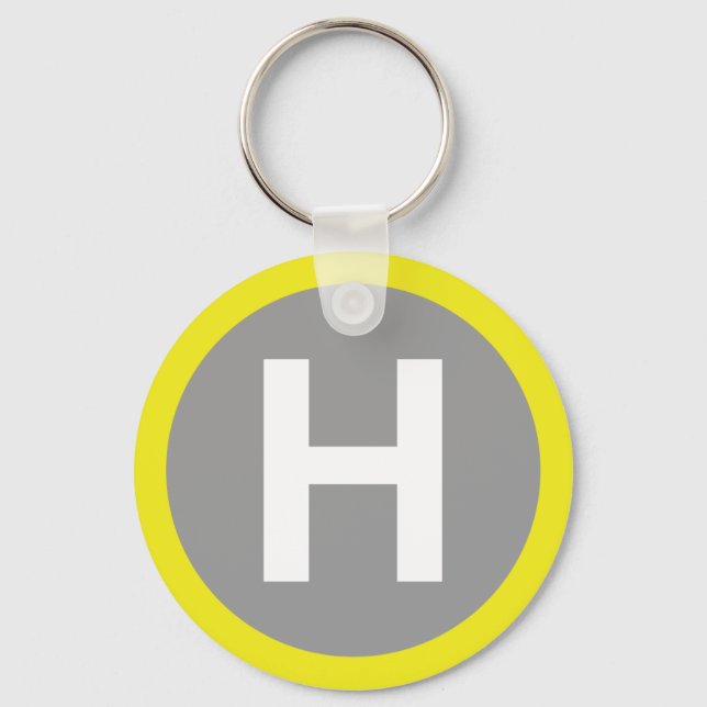 Helipad Sign Keychain (Front)