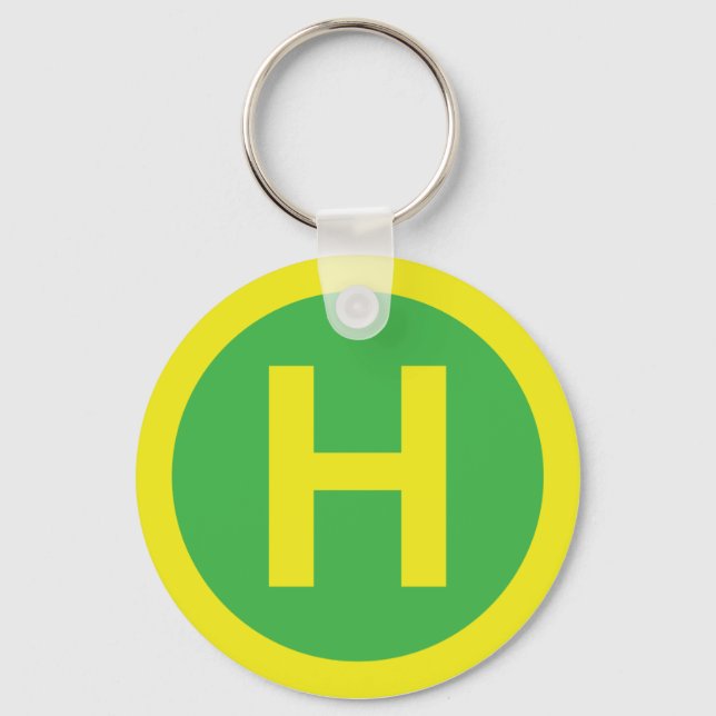 Helipad Sign Keychain (Front)