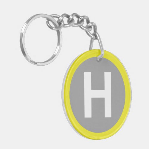 Helipad Sign Keychain