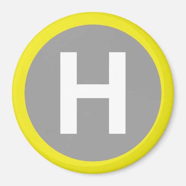 Helipad Sign Magnet (Front)