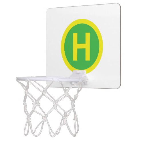 Helipad Sign Mini Basketball Hoop