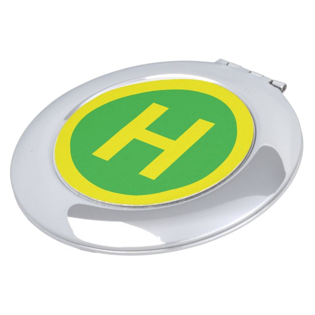 Helipad Sign Mirror For Makeup (Turned)