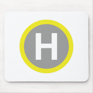 Helipad Sign Mouse Pad