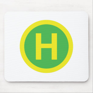 Helipad Sign Mouse Pad