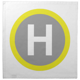 Helipad Sign Napkin