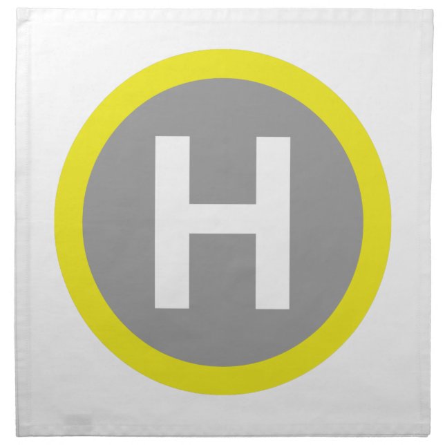 Helipad Sign Napkin (Front)