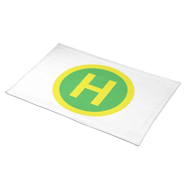 Helipad Sign Placemat (On Table)