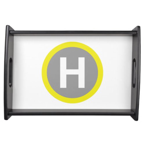 Helipad Sign Serving Tray