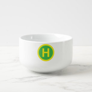 Helipad Sign Soup Mug