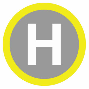 Helipad Sign Statuette