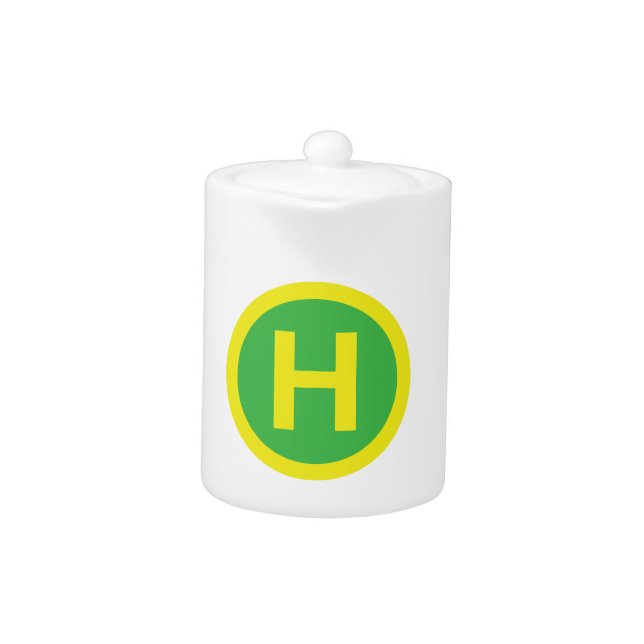 Helipad Sign Teapot (Front)