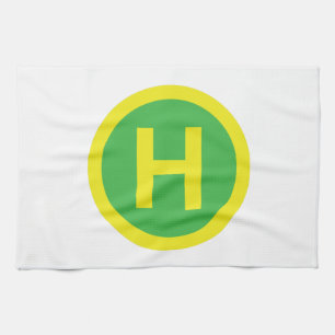 Helipad Sign Towel