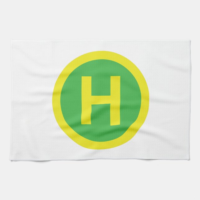 Helipad Sign Towel (Horizontal)