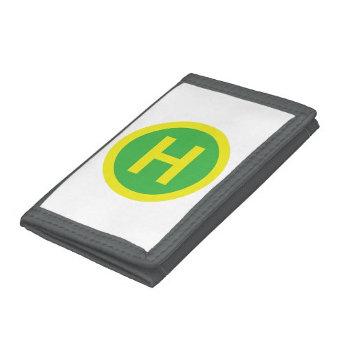 Helipad Sign Tri_fold Wallet