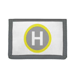 Helipad Sign Trifold Wallet
