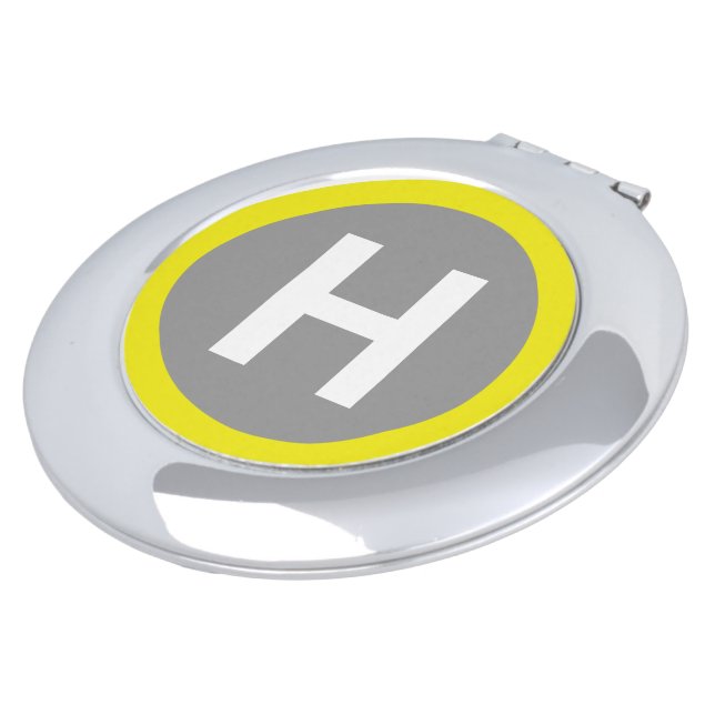 Helipad Sign Vanity Mirror (Turned)