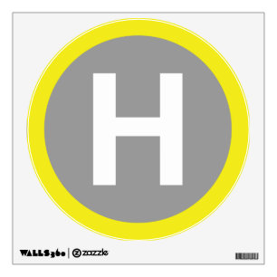 Helipad Sign Wall Decal