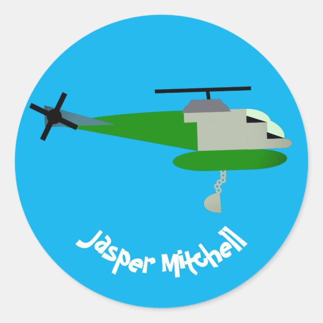 Helitack Classic Round Sticker (Front)