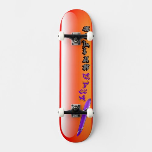 Helium Flip Orange Skateboard