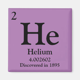 Helium Periodic Table Magnet