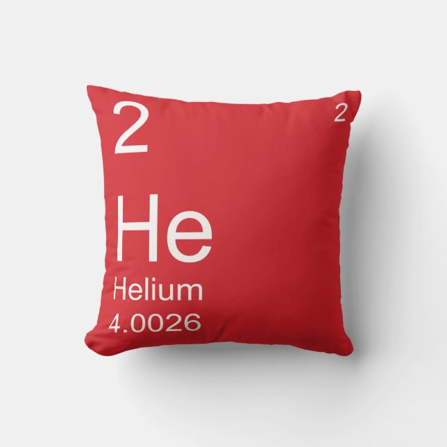 Helium Throw Pillow (Front)