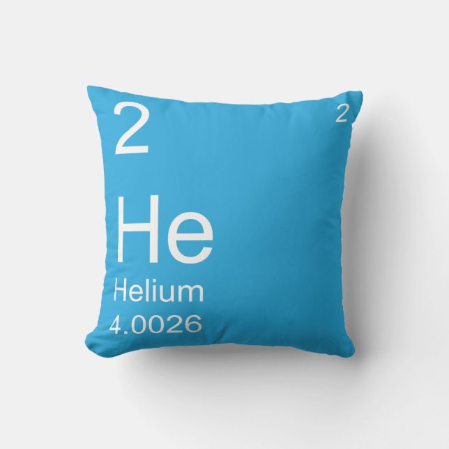 Helium Throw Pillow (Front)