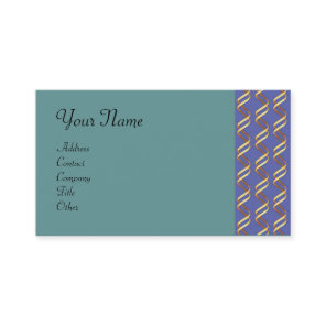 HELIX BIOTECH Gold Swirls In Blue Business Card