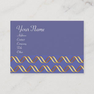 HELIX BIOTECH Gold Swirls In Blue Business Card