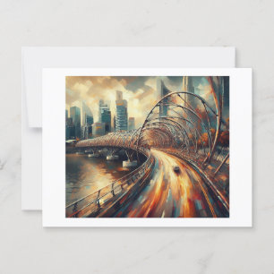 Helix Bridge Singapore Postcard