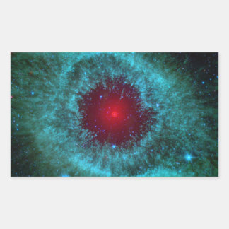 helix-nebula-11156 planetary fog, constellation aq rectangular sticker