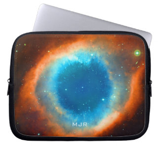 Helix Nebula, Galaxies and Stars Laptop Sleeve