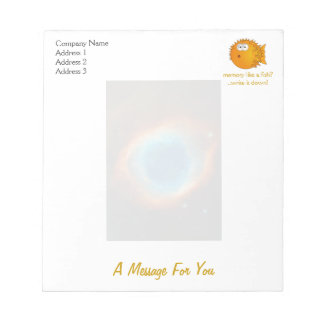 Helix Nebula, Galaxies and Stars Notepad