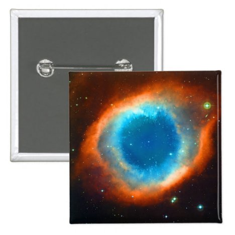 Helix Nebula, Galaxies and Stars Pinback Button