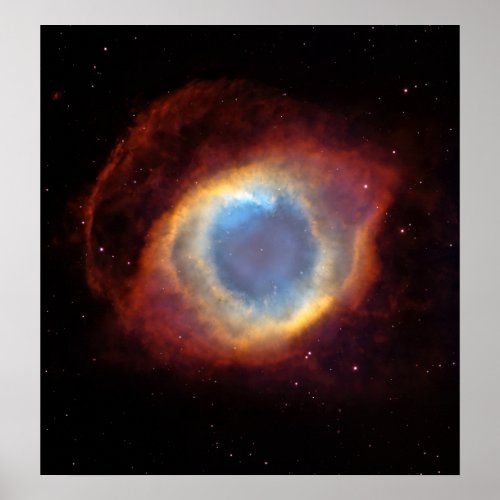 Helix Nebula Hubble Telescope Poster