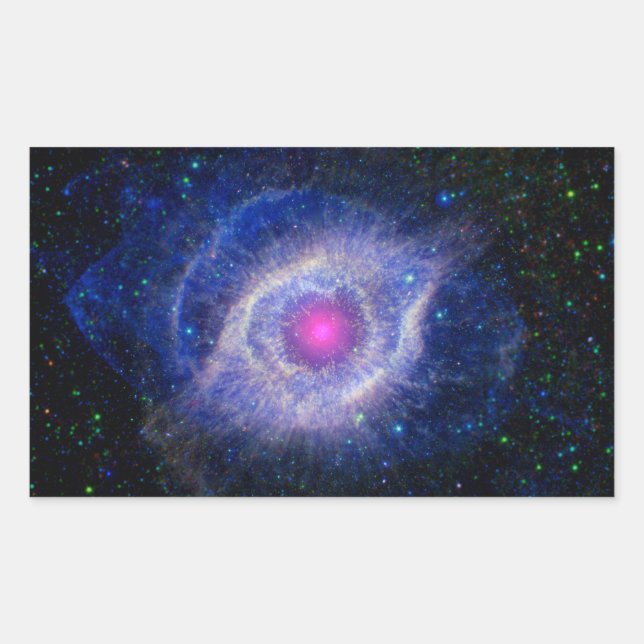 Helix Nebula NASA Purple Rectangular Sticker (Front)