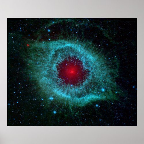 Helix Nebula or NGC 7293 Planetary Nebula  ZGOA Poster