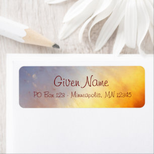 Helix Nebula Space Photo Label