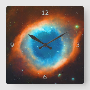 Helix Nebula Square Wall Clock
