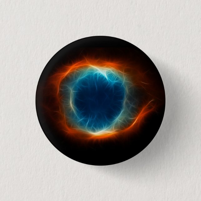 Helix Nebula Star Space Cloud Pinback Button (Front)