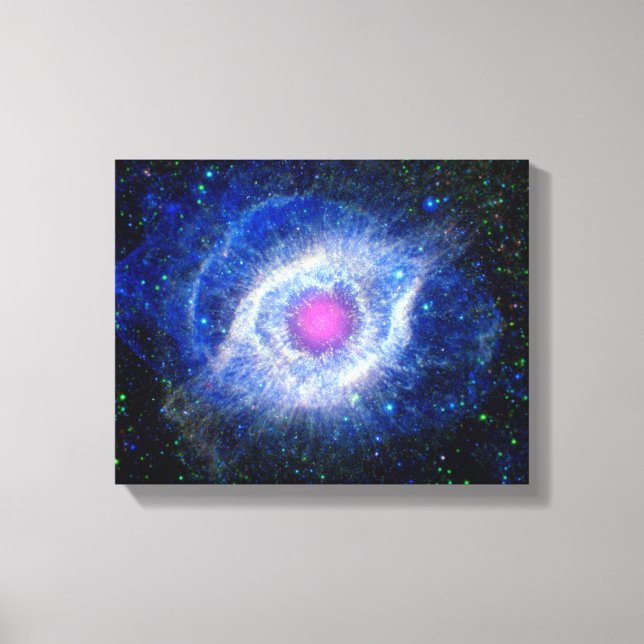 Helix Nebula Ultraviolet Eye of God Space Photo Canvas Print (Front)