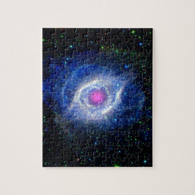 Helix Nebula Ultraviolet Eye of God Space Photo Jigsaw Puzzle (Vertical)