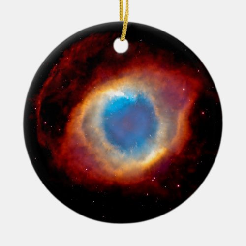 Helix Planetary Nebula NGC 7293 _ Eye of God Ceramic Ornament