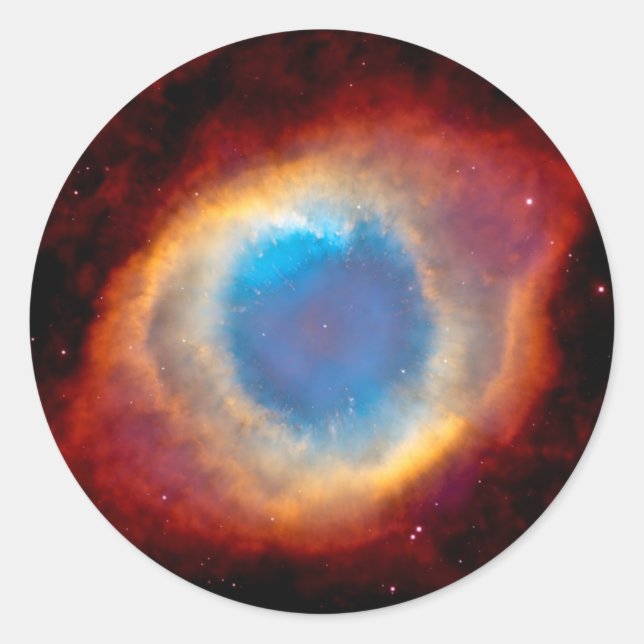 Helix Planetary Nebula NGC 7293 - Eye of God Classic Round Sticker (Front)