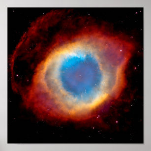 Helix Planetary Nebula NGC 7293 - Eye of God Poster