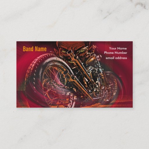 Customizable Hell Bent For Leather Business Card Templates