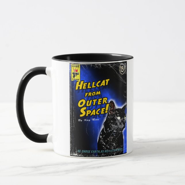 Hell Cat From Outer Space! Mug (Left)