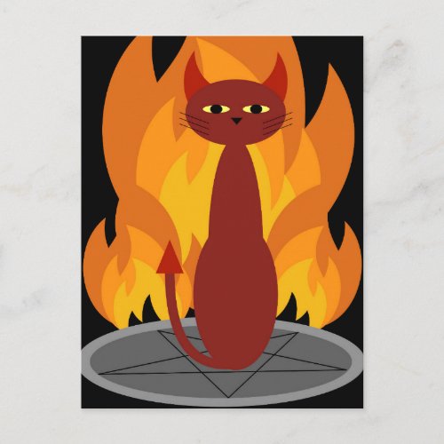 Hell Cat Postcard