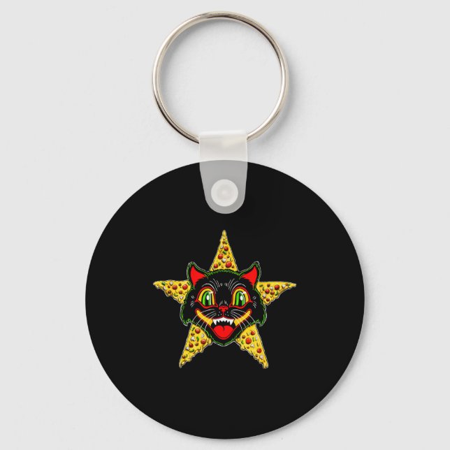 Hell Cat Zza Vintage New  Keychain (Front)